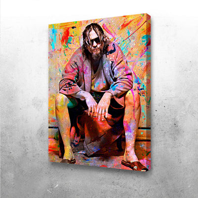 Lebowski Toilet Movie Wall Art Gift For The Big Lebowski Fan, Film Lover, Jeff Bridges Fan Canvas Framed Prints, Canvas GS202409243708