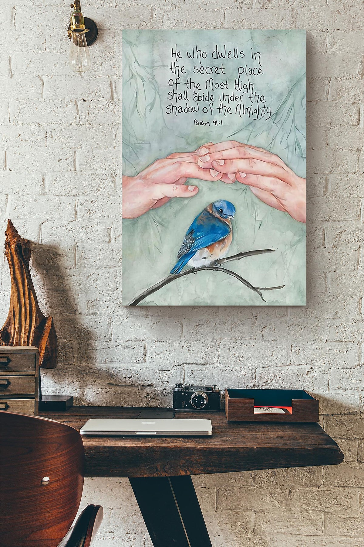 Psalm Memorial Quote Gift For Christant In Memorial Day Canvas