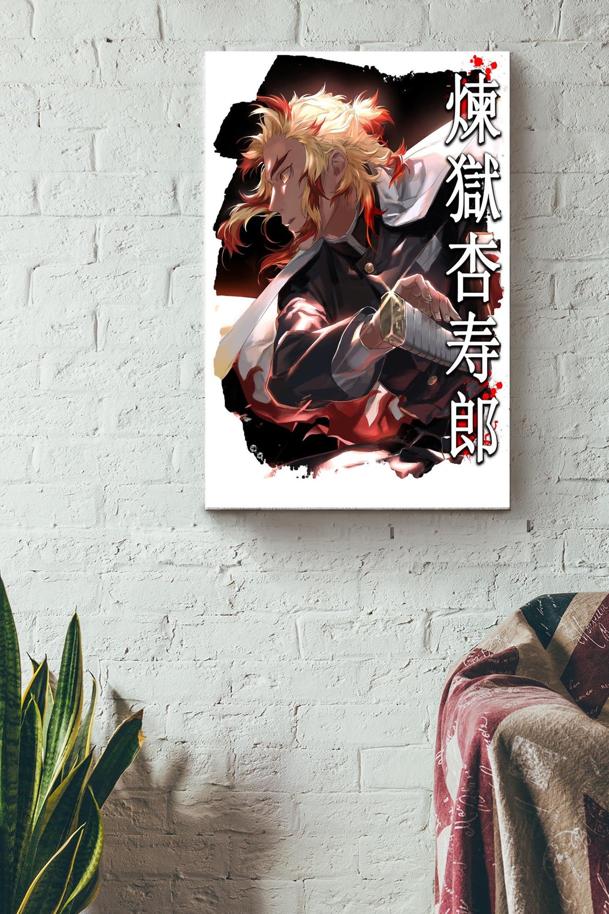 Rengoku Poster Copy Copy Canvas Gallery Wrapped Canvas Framed Gift Idea