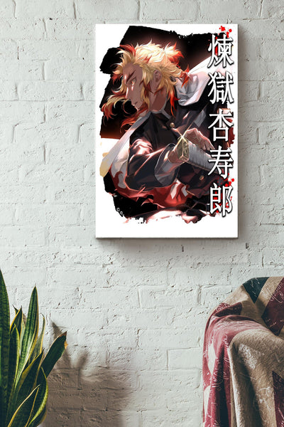 Rengoku Poster Copy Copy Canvas Gallery Wrapped Canvas Framed Gift Idea
