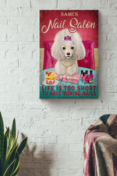 Nail Salon Gift For Girlfriend Nail Salon Decor Canvas