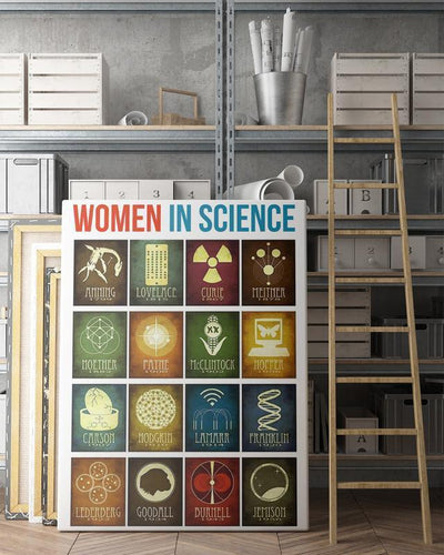 Science Single Canvas Rectangle Women In Science 03747