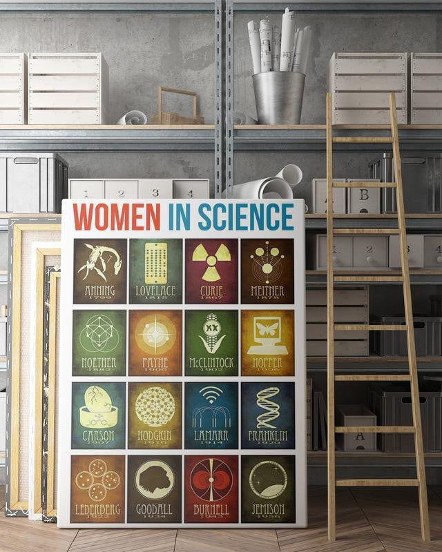 Science Single Canvas Rectangle Women In Science 03747
