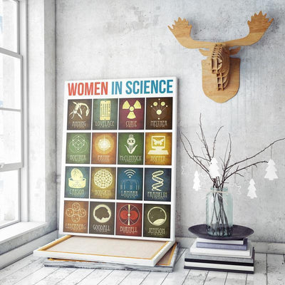 Science Single Canvas Rectangle Women In Science 03747