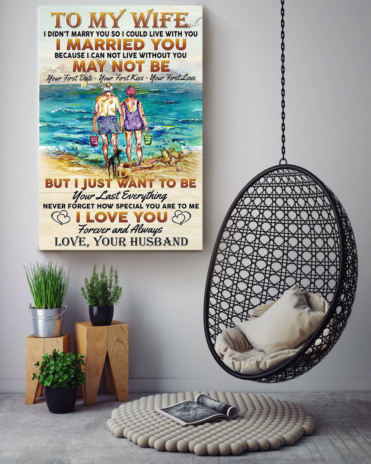 Loving Letter From Husband To Wife Gift For Valentine Wedding Anniversary 05 Canvas