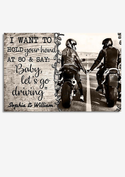 Peronalized Loving Quote Baby Let's Go Driving Gift For Valentine Wedding Anniversary