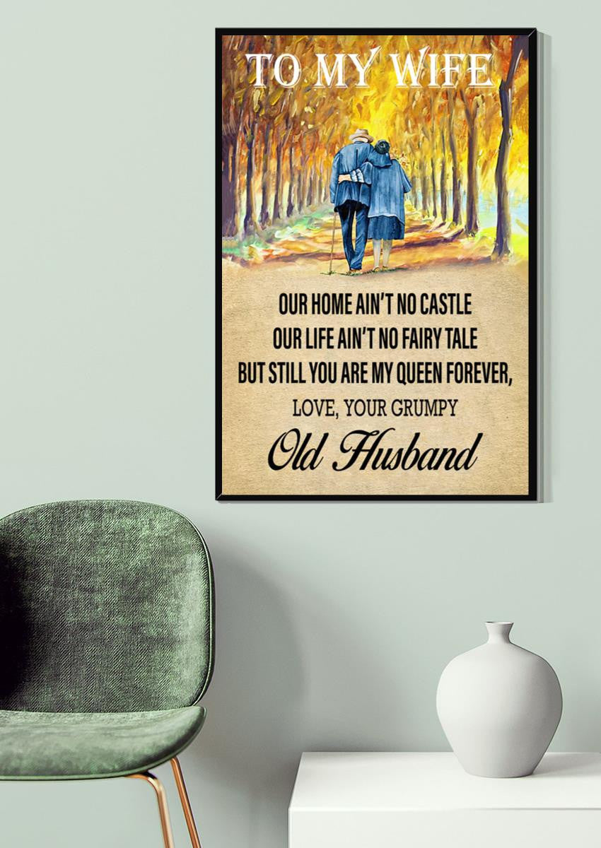 Loving Letter From Husband To Wife You Are My Queen Gift For Valentine Wedding Anniversary Canvas