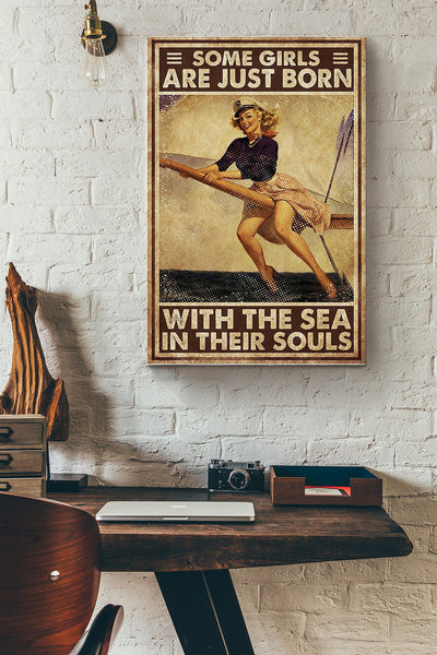 Sailor Some Girls_lZ9pbOmy Canvas Gallery Wrapped Canvas Framed Gift Idea
