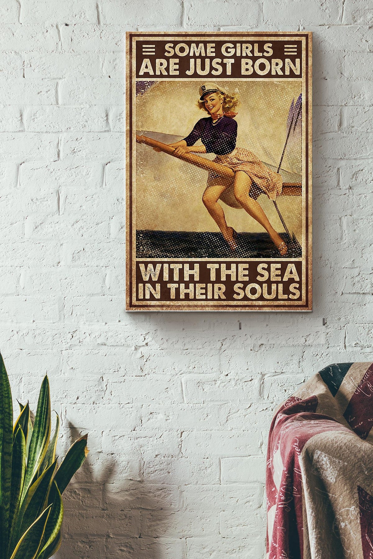 Sailor Some Girls_lZ9pbOmy Canvas Gallery Wrapped Canvas Framed Gift Idea