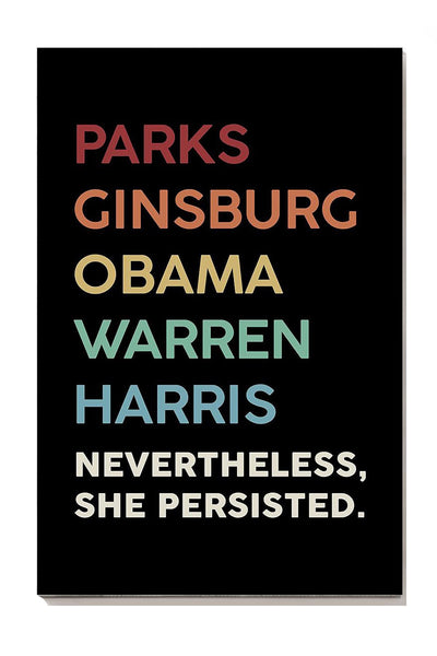 Nevertheless She Persisted Motivation Quote Wall Art For Home Decor Housewarming Canvas Framed Prints, Canvas
