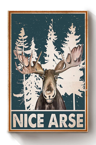 Nice Arse Deer Hunting Vintage Retro Gift For Hunter Canvas