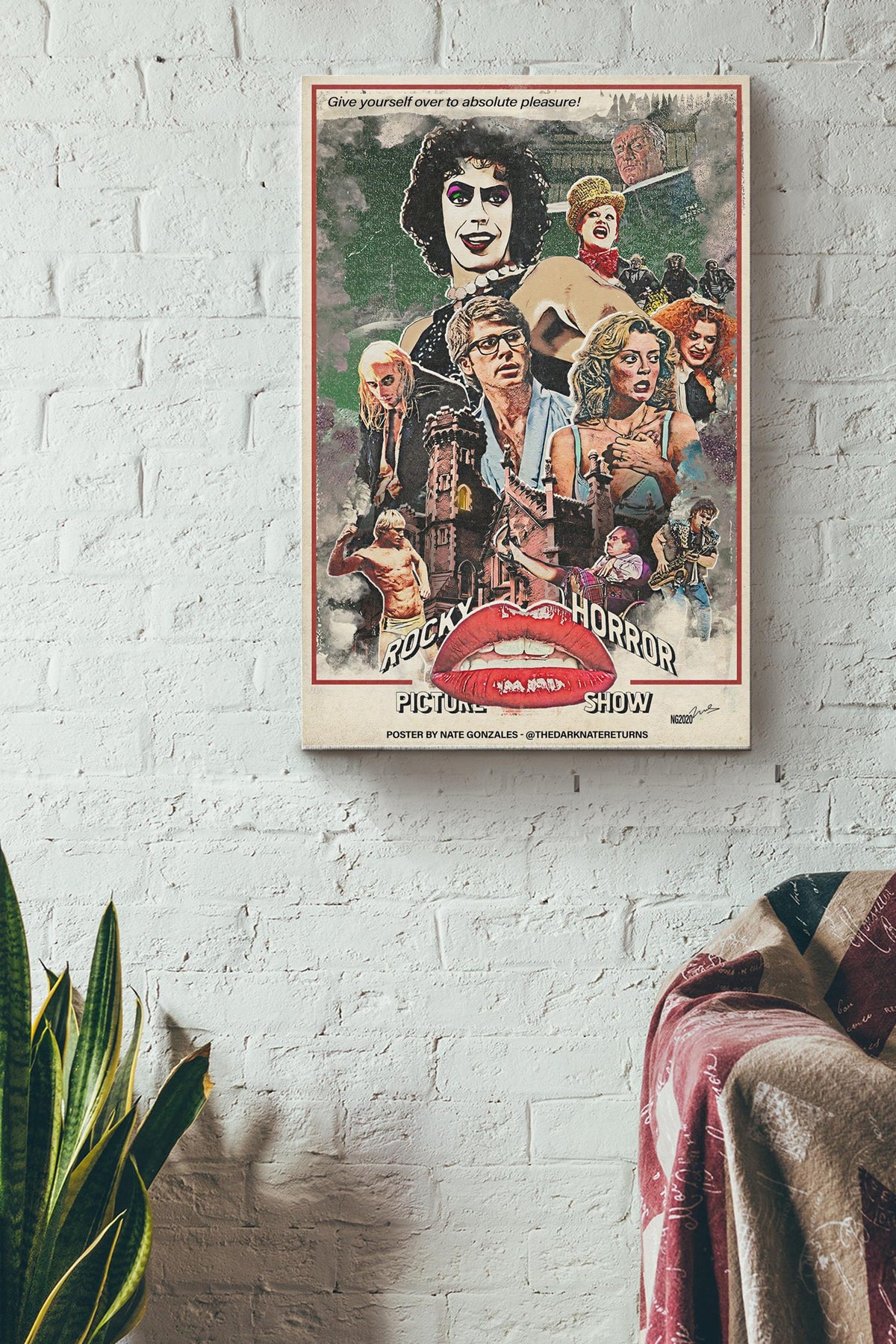 Rocky Horror Picture Show Legend For Fan Poster Canvas Gallery Wrapped Canvas Framed Gift Idea