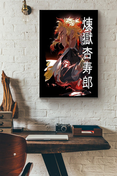 Rengoku Poster Copy Canvas Gallery Wrapped Canvas Framed Gift Idea
