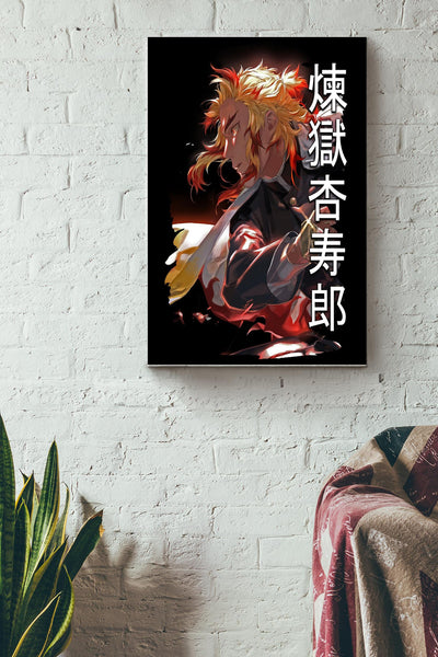 Rengoku Poster Copy Canvas Gallery Wrapped Canvas Framed Gift Idea