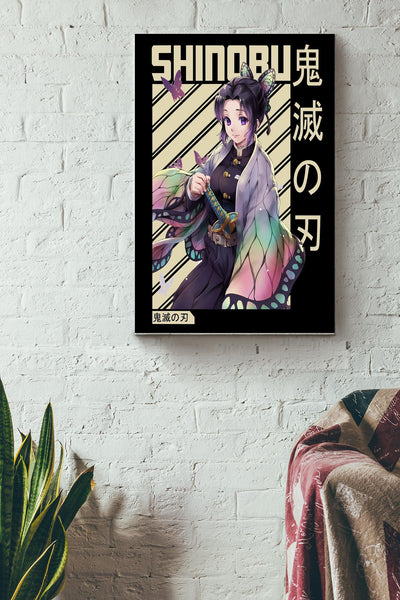 Shinobu Poster Decor Canvas Gallery Wrapped Canvas Framed Gift Idea