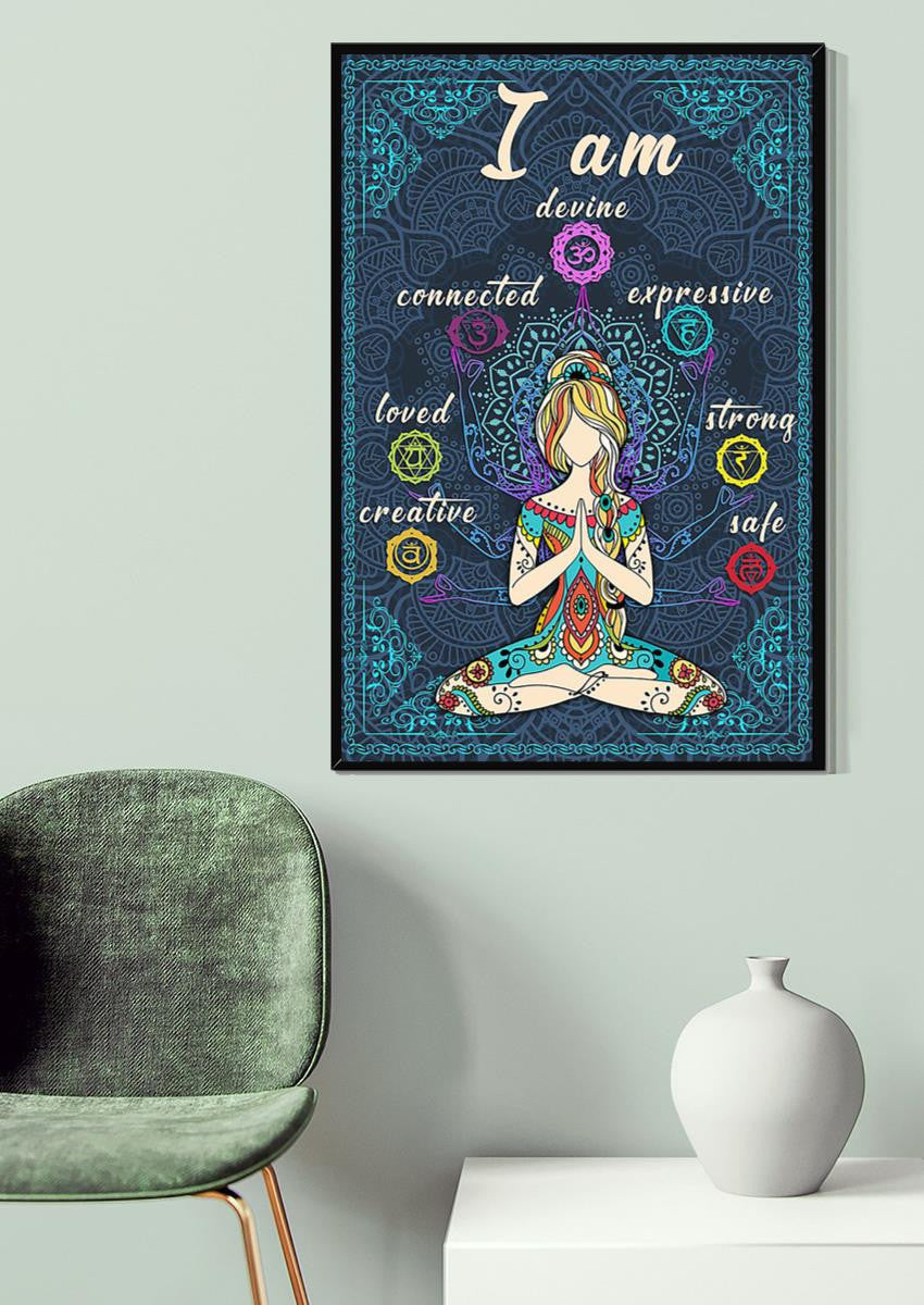 Yoga Motivation Quotes Hippie Soul Print For Vintage Yoga Girl Gift 02 Canvas