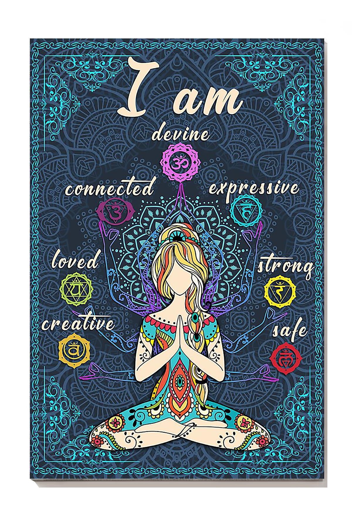 Yoga Motivation Quotes Hippie Soul Print For Vintage Yoga Girl Gift 02 Canvas