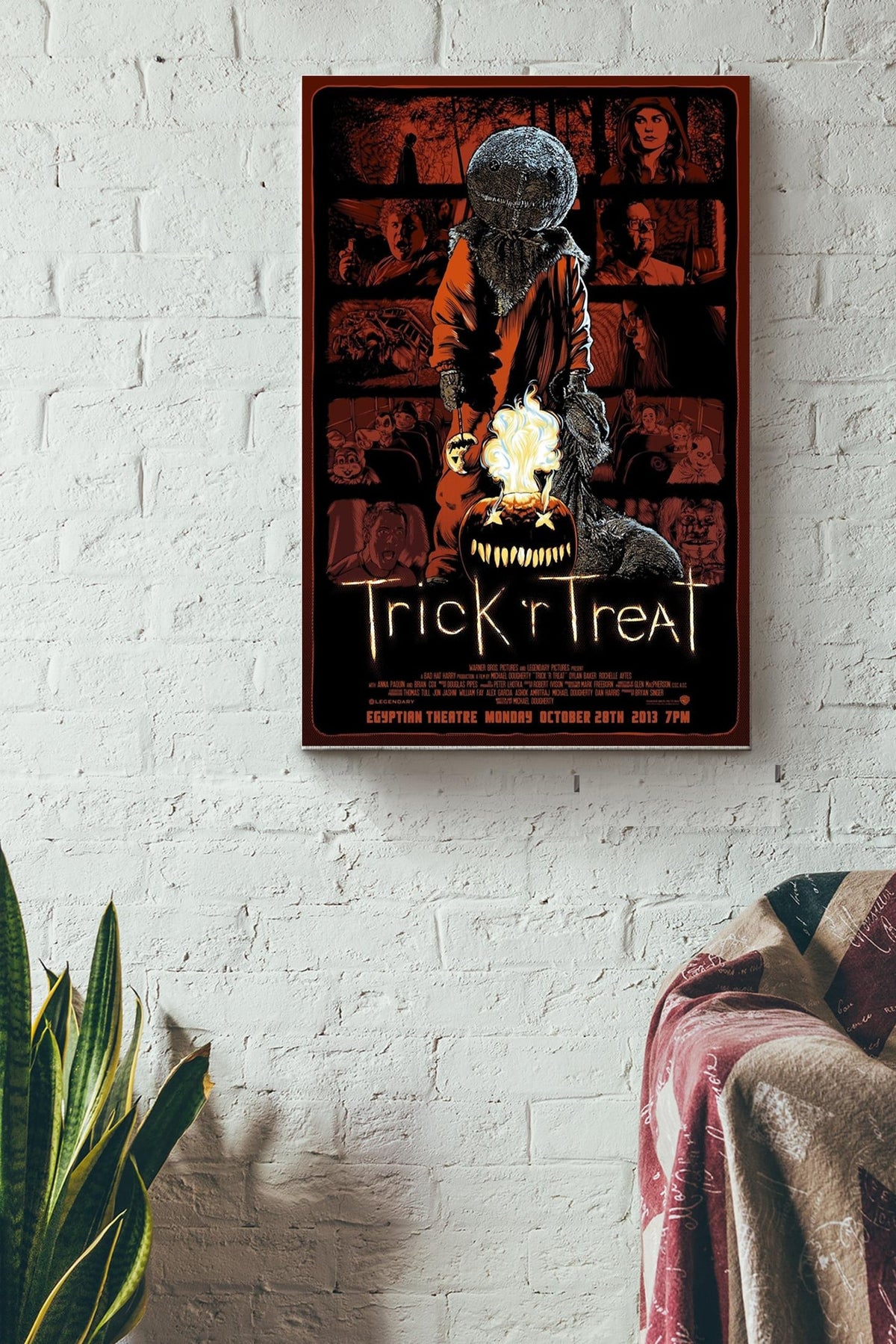 Trick &Treat Egyptian Theatre Release Poster Gallery Canvas Wall ArtCanvas Gallery Wrapped Canvas Framed Gift Idea Framed Prints, Canvas