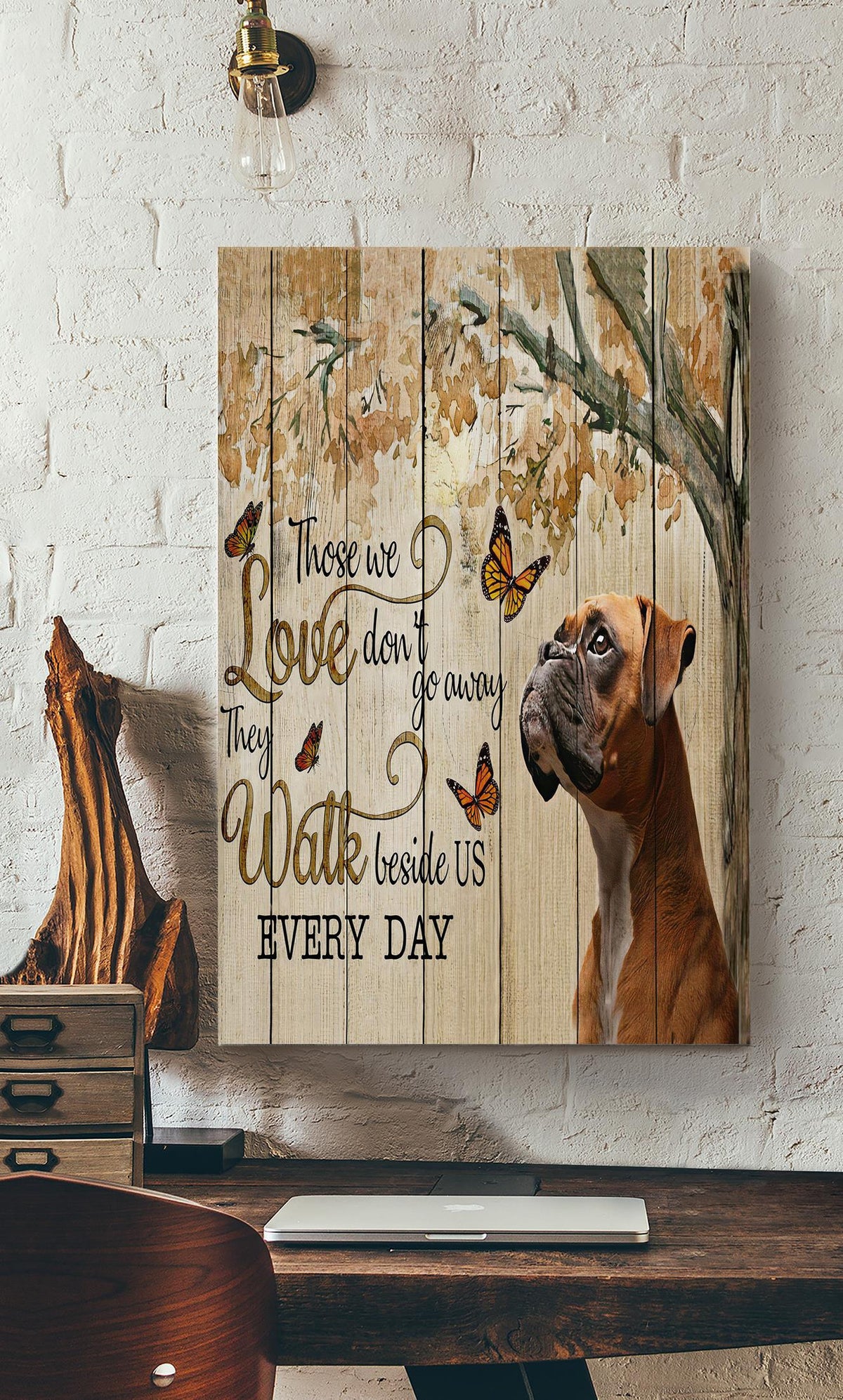 Those We Love Don't Go Away Memorial Quote Gallery Canvas Wall ArtGift For Memorial Day 05 Canvas Framed Prints, Canvas