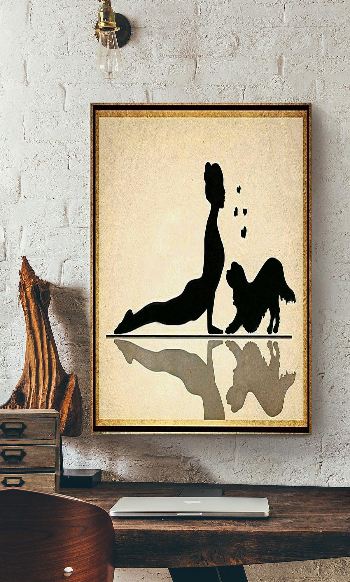 Yoga Dog Gift For Dog Mom Who Loves Yoga Canvas