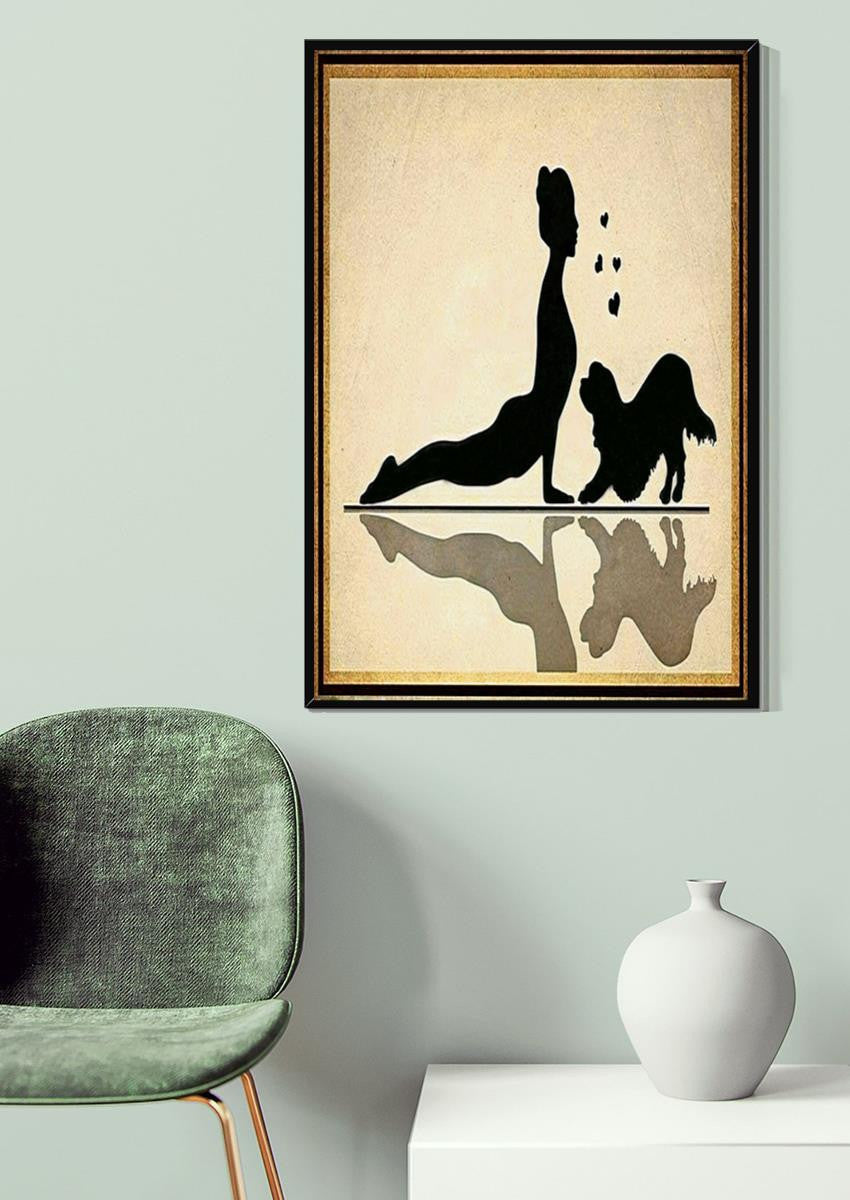 Yoga Dog Gift For Dog Mom Who Loves Yoga Canvas