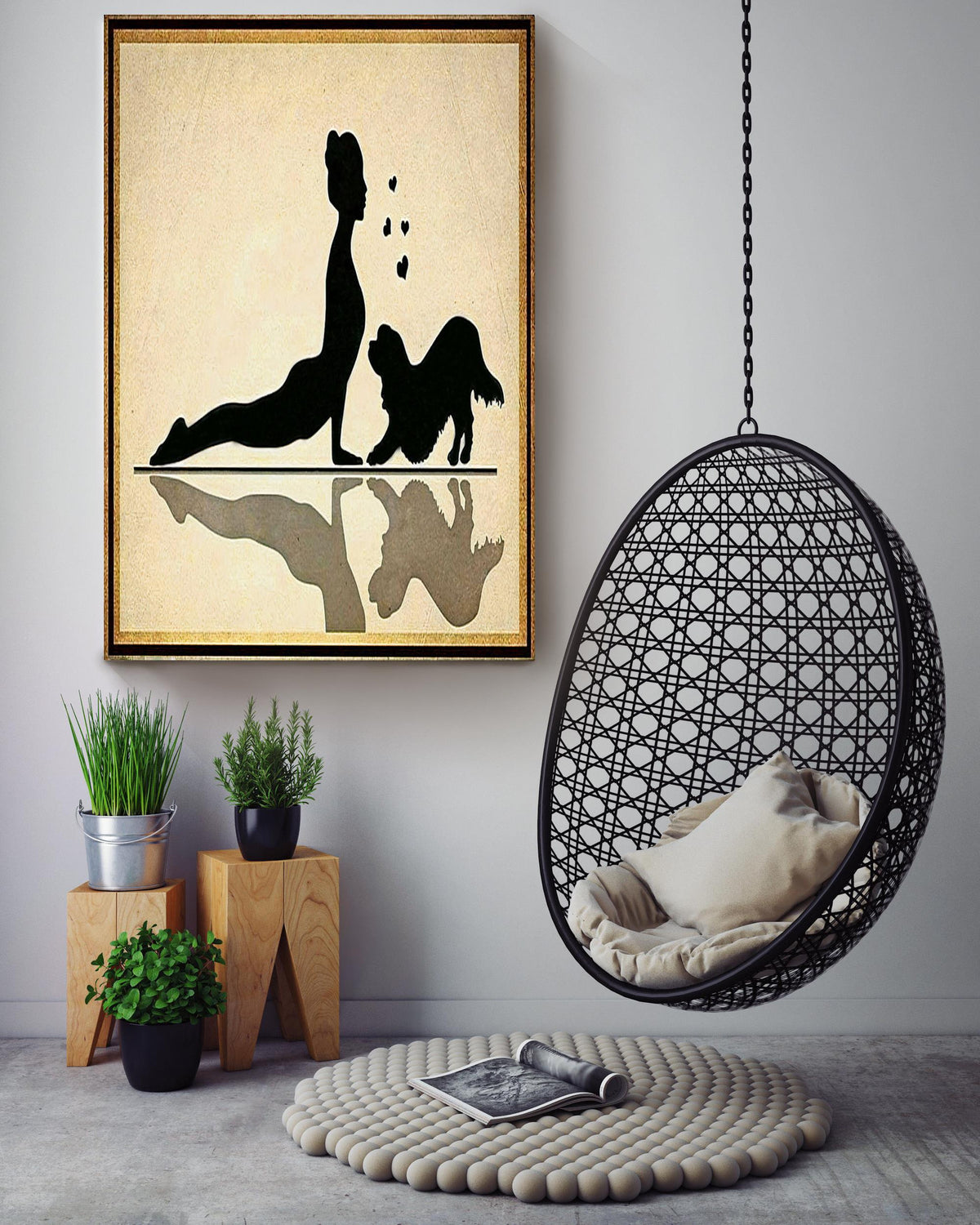 Yoga Dog Gift For Dog Mom Who Loves Yoga Canvas