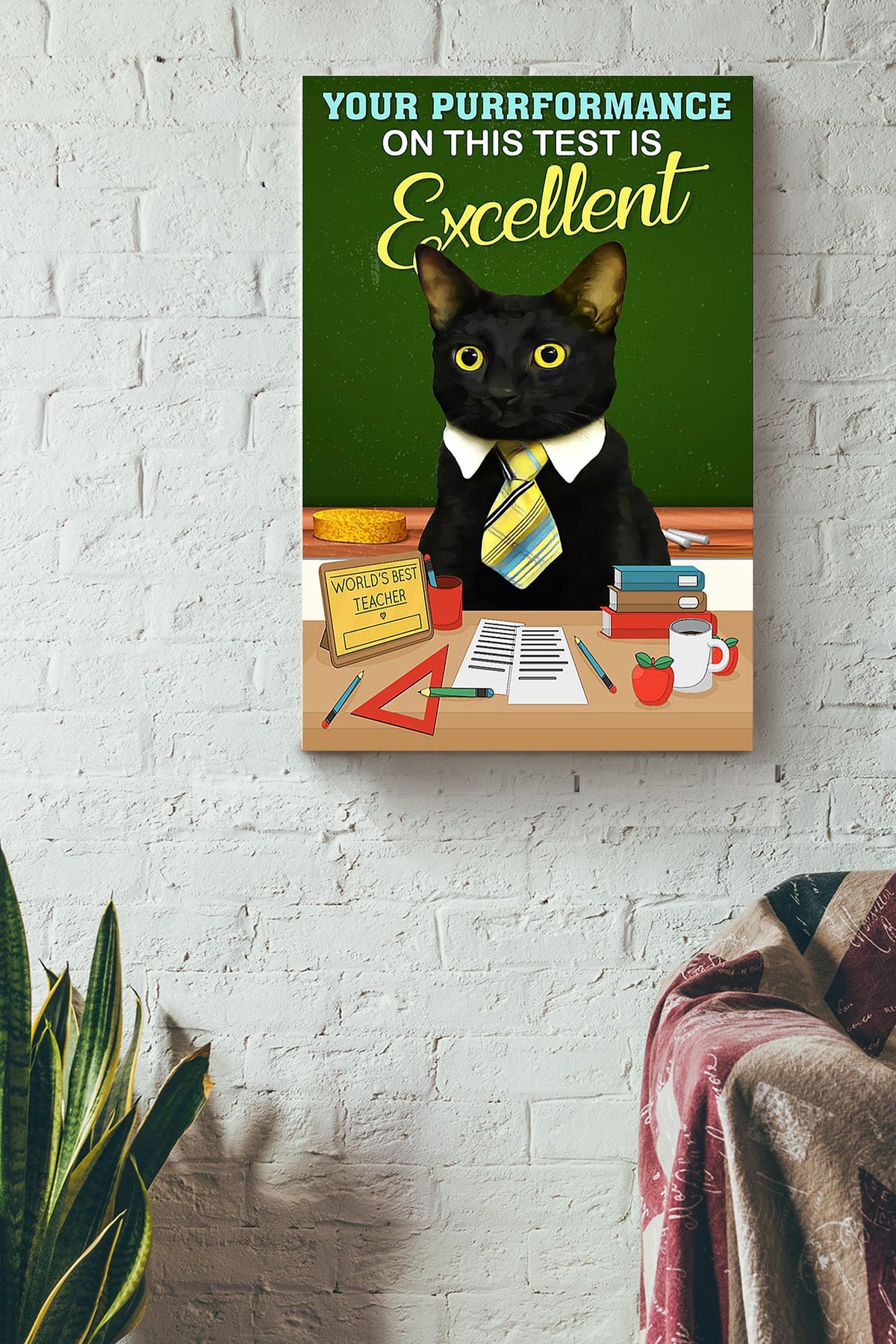 Your Purrformance On This Test Is Excellent Gift For Teacher From Student Canvas