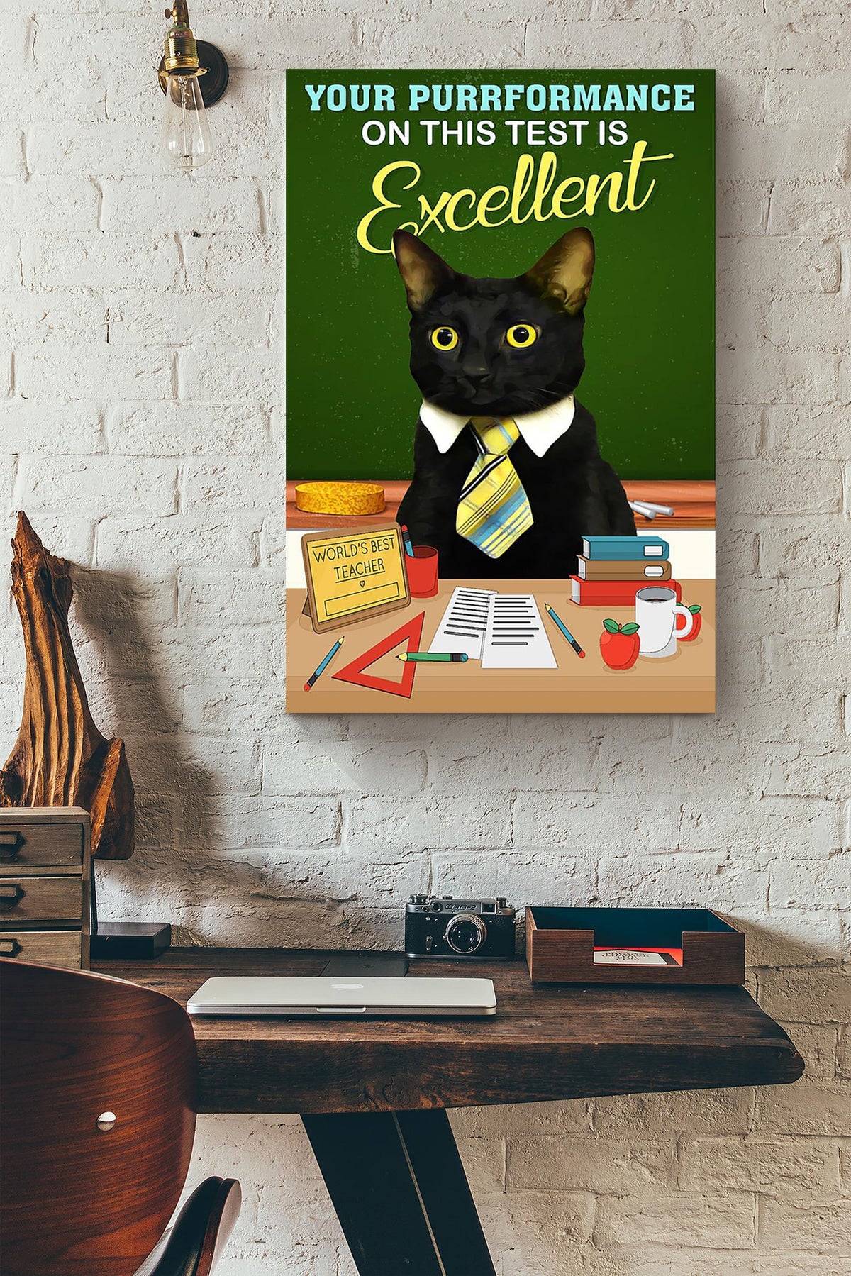 Your Purrformance On This Test Is Excellent Gift For Teacher From Student Canvas