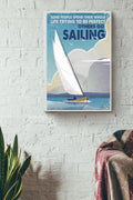 Some People Spend Their Whole Life Trying To Be Perfect Others Go Sailing Sailor Poster Canvas Gallery Wrapped Canvas Framed Gift Idea