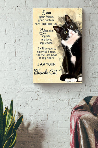 Tuxedo Cat I Am Your Animal Gallery Canvas Wall ArtGift For Cat Lover International Cat Day Kitten Foster Canvas Framed Prints, Canvas