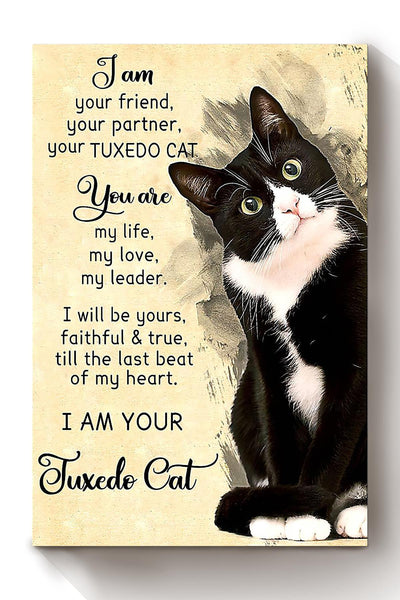 Tuxedo Cat I Am Your Animal Gallery Canvas Wall ArtGift For Cat Lover International Cat Day Kitten Foster Canvas Framed Prints, Canvas