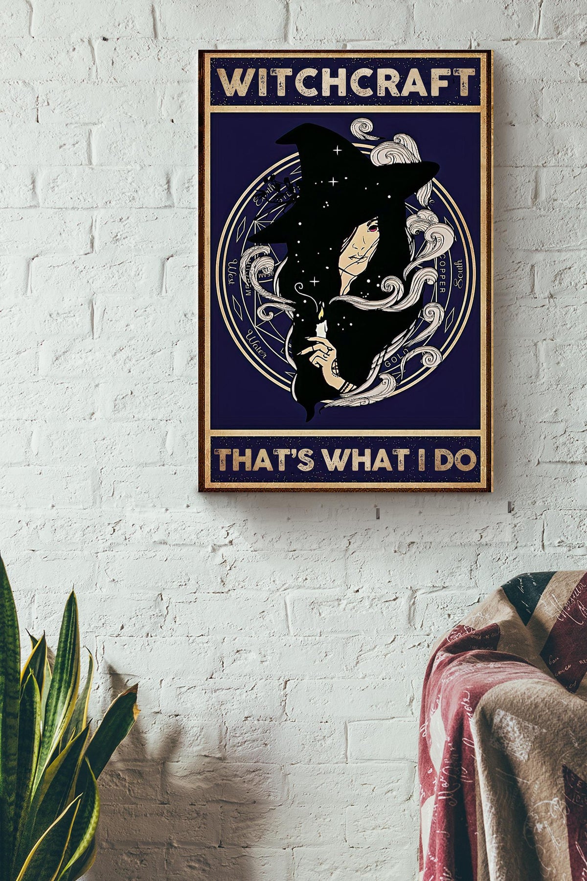 Witchcraft That's What I Do Halloween Wall Decor Gift For Witch Lover Halloween Decorations Haunted Houses Canvas