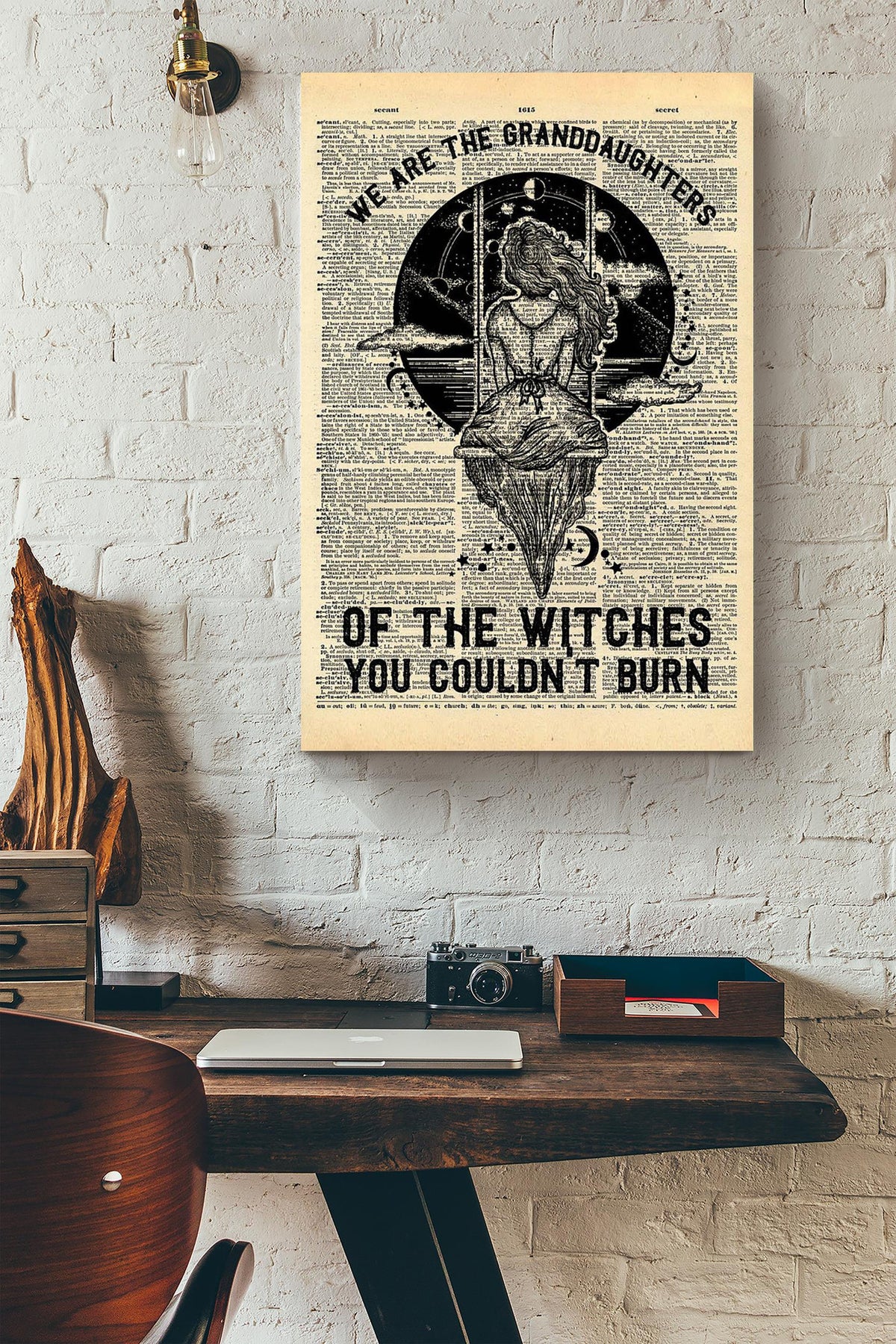 We Are The Granddaughters Of The Witches Halloween Wall Decor Gift For Pumpkin Carving Ideas Halloween Decorations Canvas