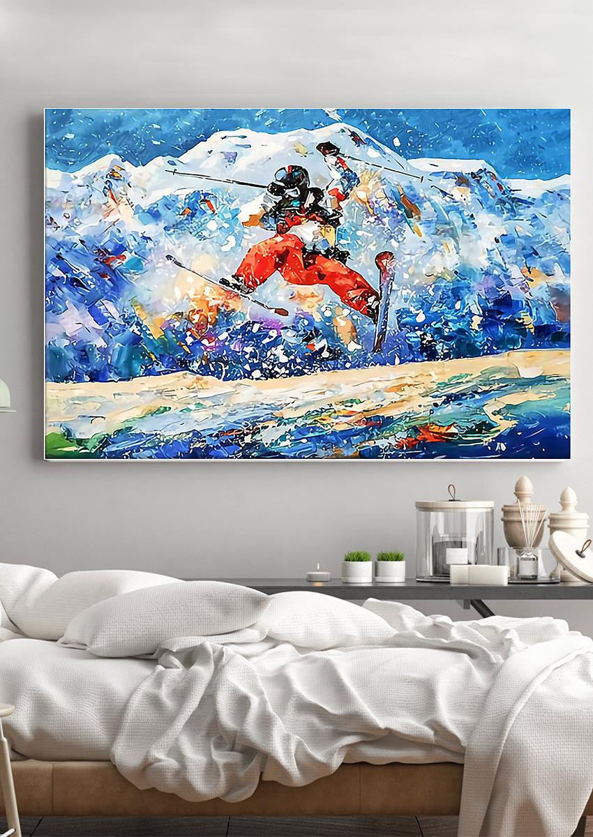 Skiing Skiing Walll Art Gift For Explorer