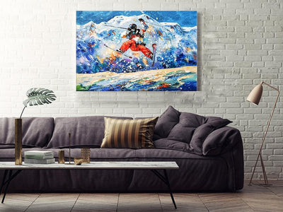 Skiing Skiing Walll Art Gift For Explorer