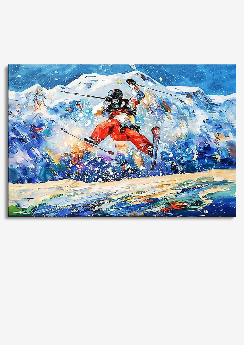 Skiing Skiing Walll Art Gift For Explorer