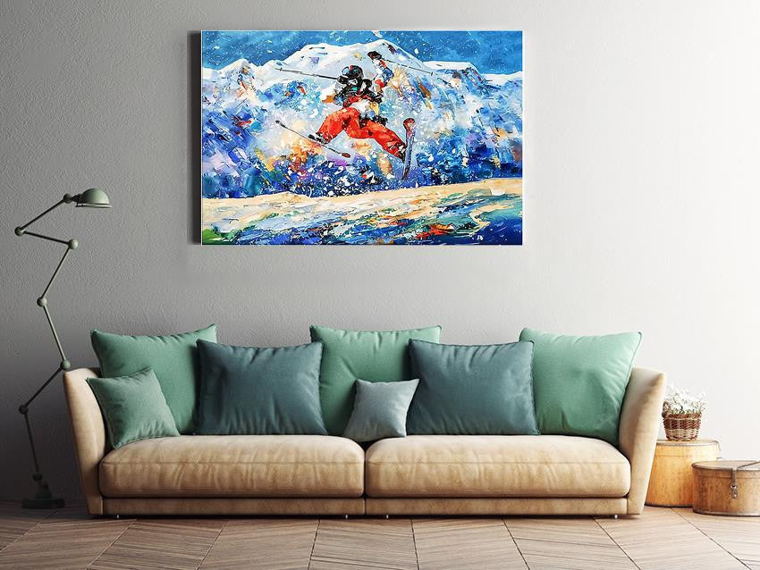 Skiing Skiing Walll Art Gift For Explorer