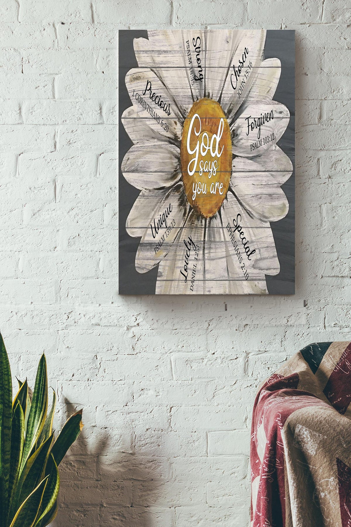 Sunflower God Quotes Floral Gallery Canvas Wall ArtGift For Florist Flower Shop Farmhouse Decor Housewarming Canvas Framed Prints, Canvas
