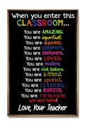Teacher Love Classroom Gallery Canvas Wall ArtCanvas Gallery Wrapped Canvas Framed Gift Idea Framed Prints, Canvas