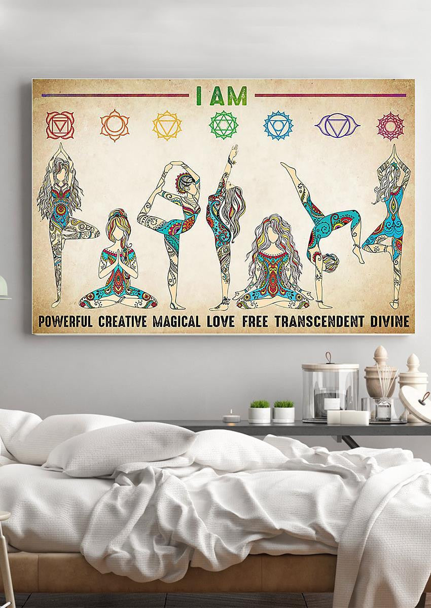 Yoga Motivation Quotes Hippie Soul Print For Vintage Yoga Girl Gift 03
