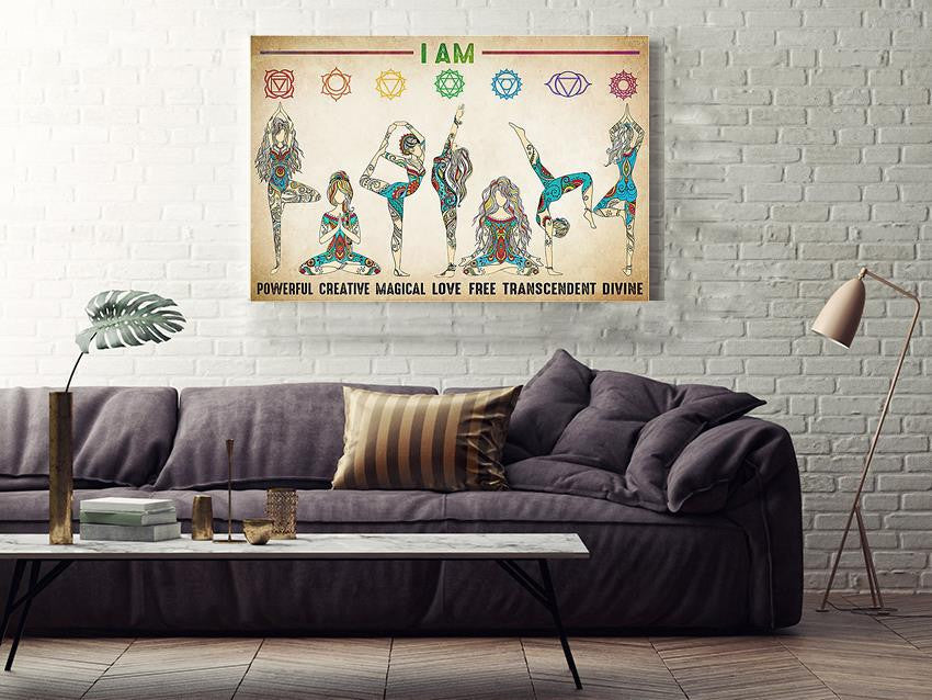 Yoga Motivation Quotes Hippie Soul Print For Vintage Yoga Girl Gift 03