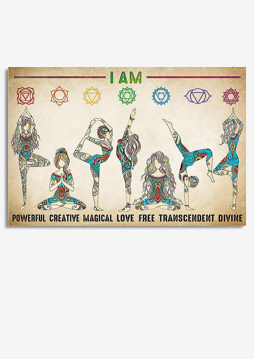 Yoga Motivation Quotes Hippie Soul Print For Vintage Yoga Girl Gift 03