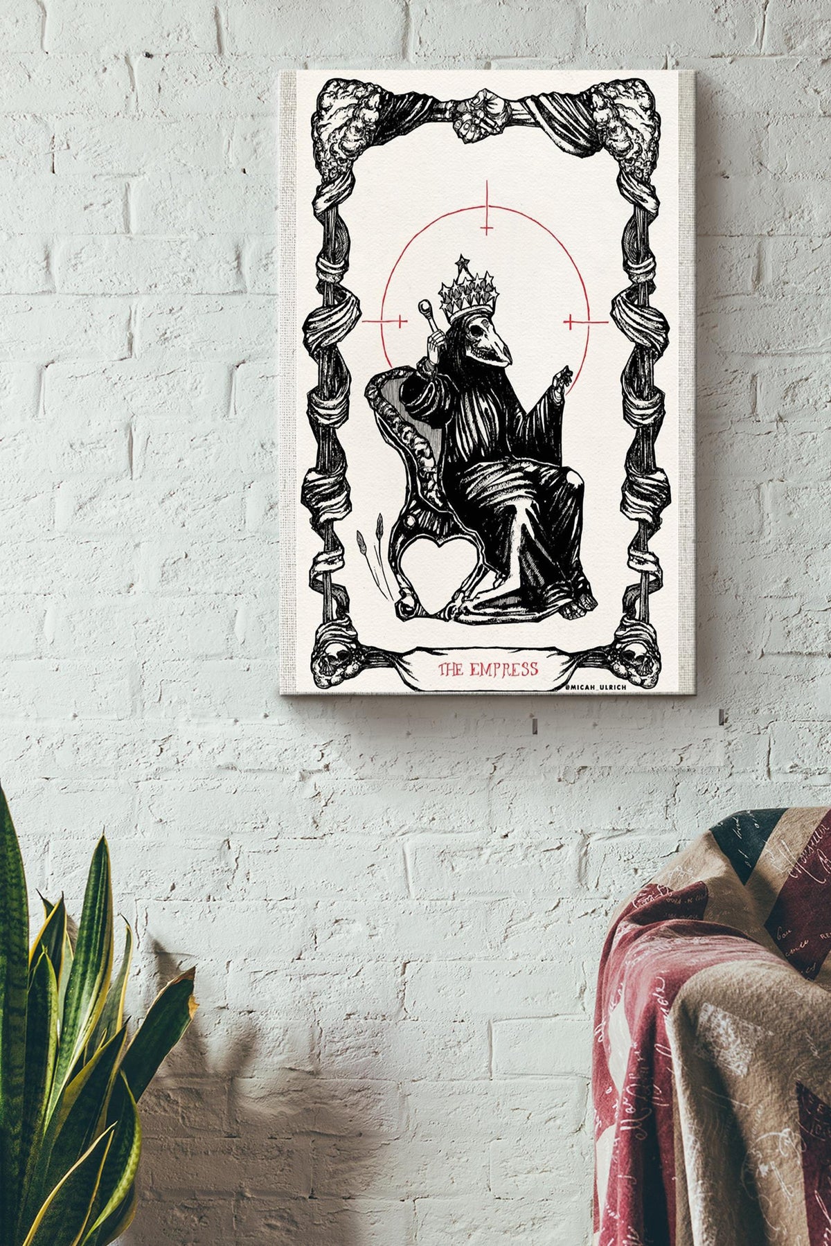 The Empress Tarot Card Racerback Poster Canvas Gallery Wrapped Canvas Framed Gift Idea