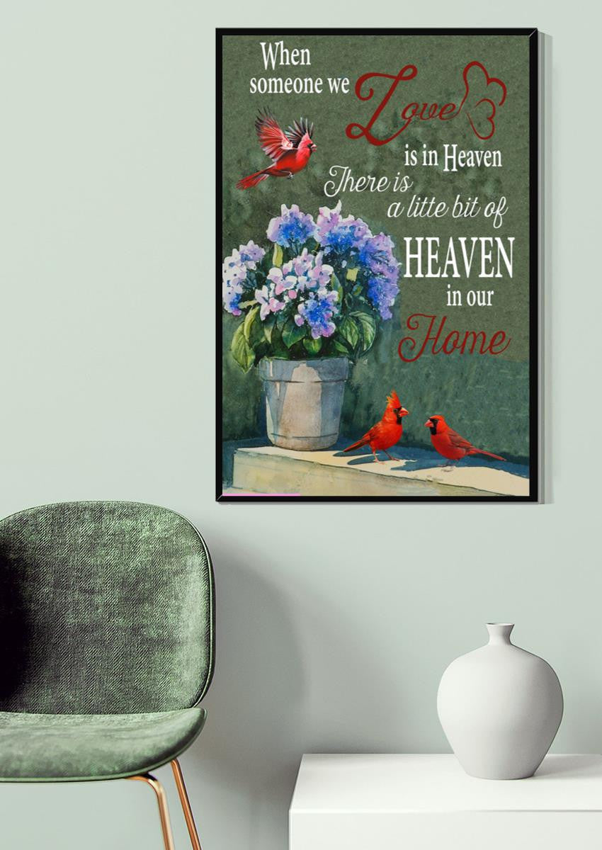 When Someone We Love Is In Heaven Memorial Quote Gallery Canvas Wall ArtFor Home Decor Memorial Day Canvas Framed Prints, Canvas