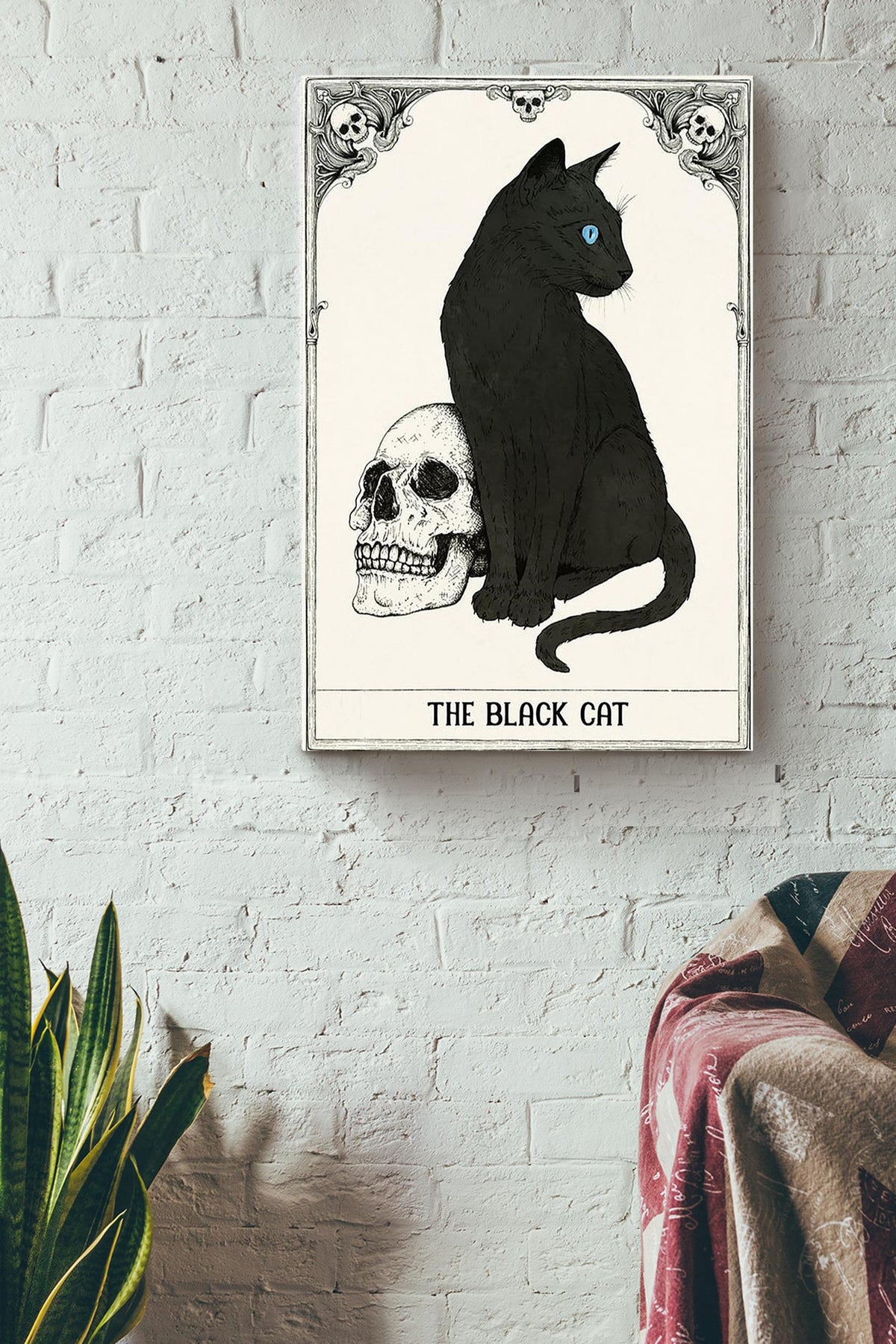 The Black Cat Animal Gallery Canvas Wall ArtGift For Cat Lover International Cat Day Kitten Foster Halloween Decor Canvas Framed Prints, Canvas