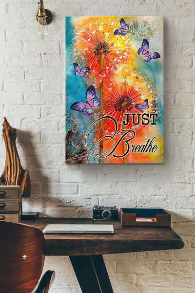 Butterfly Just Breathe Colors Canvas Ideas, Canvas Hanging Prints,  Gift Idea Framed Prints, Canvas