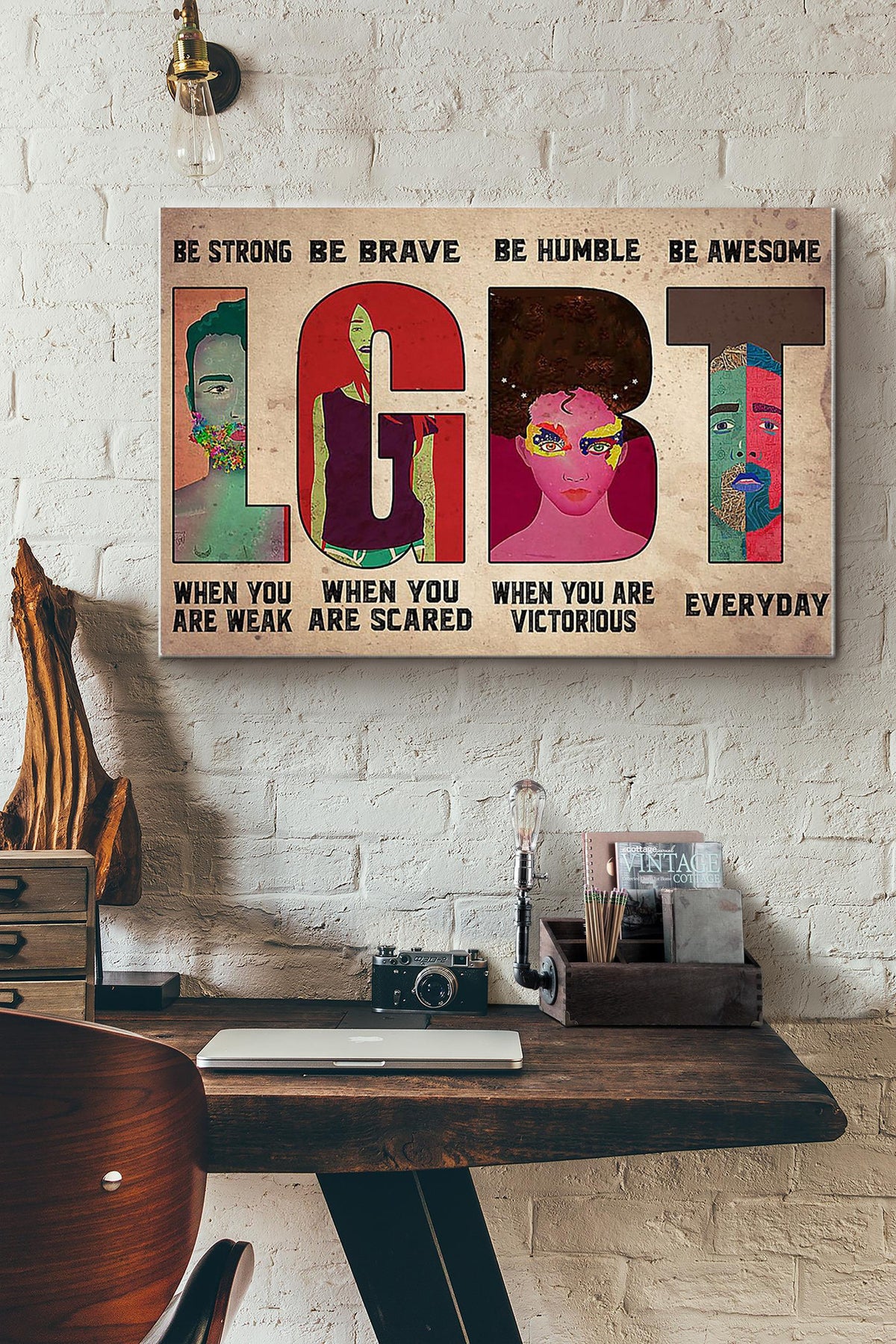 Be Strong Be Brave Be Humble Be Awesome Everyday Lgbt Canvas Ideas, Canvas Hanging Prints,  Gift Idea Framed Prints, Canvas
