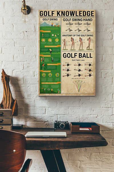 Golf Knowledge Things You Need To Know About Golf Golf Ball Golf Swing Canvas Ideas, Canvas Hanging Prints,  Gift Idea Framed Prints, Canvas