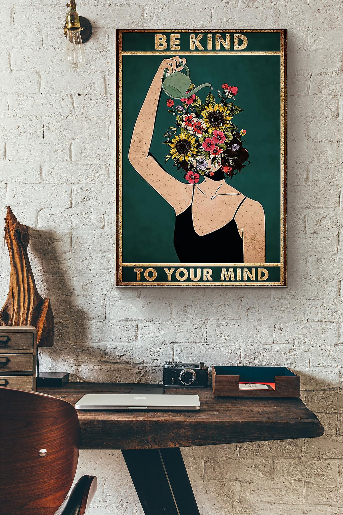Gardening Be Kind To Your Mind Wrapped Canvas