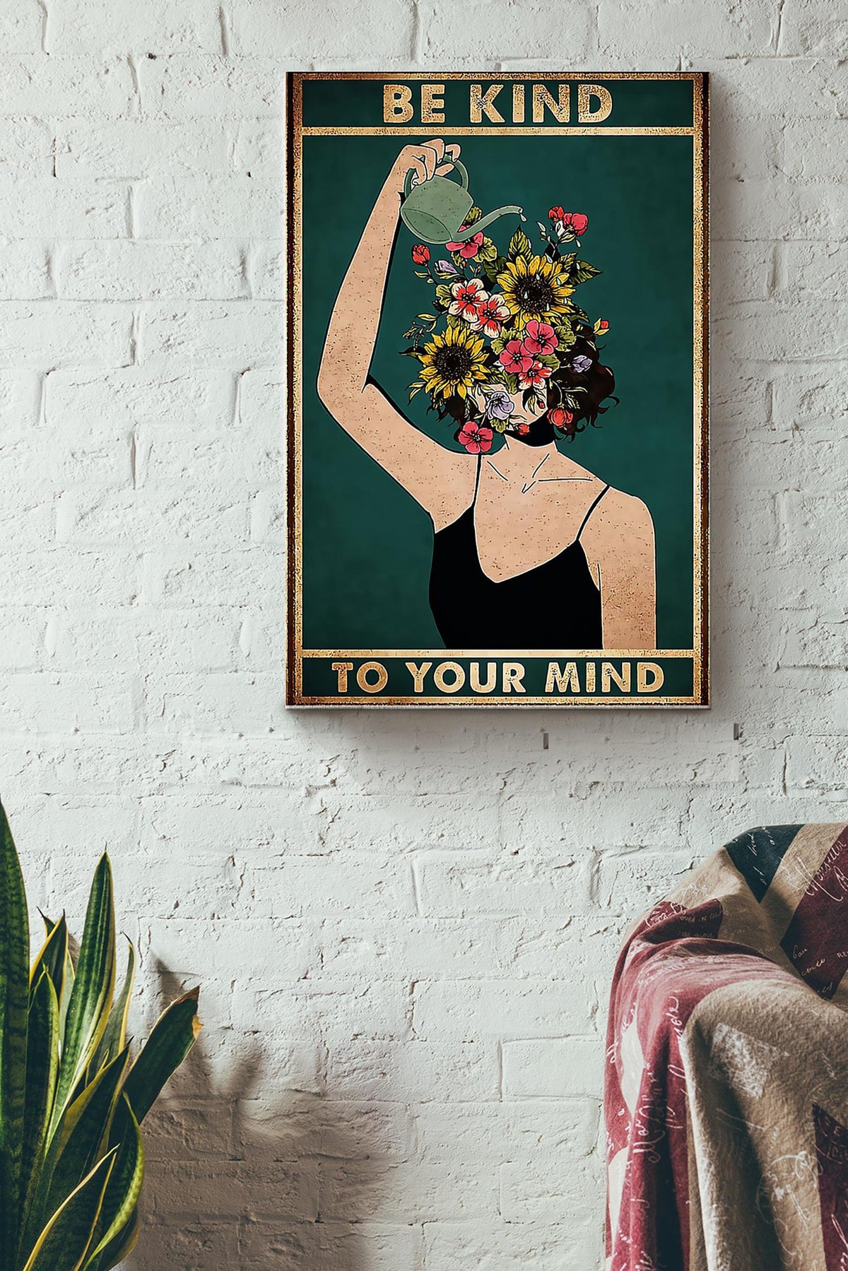Gardening Be Kind To Your Mind Wrapped Canvas